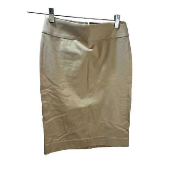 New Banana Republic Khaki Beige High Rise Skirt Size 0‎ - Picture 1 of 3